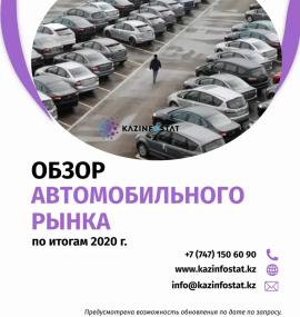 Дайын есеп: 2020 жылдың қорытындылары бойынша автокөлік нарығына шолу | KazInfostat